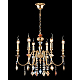 Подвесная люстра Crystal Lux Mercedes SP6 Gold/Color
