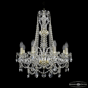 Подвесная люстра Bohemia Ivele Crystal 1411/8/195/XL-65 G