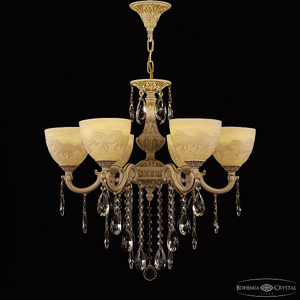 Подвесная люстра Bohemia Ivele Crystal AL78101/6/175 B WMG P1 U Horse