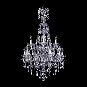 Подвесная люстра Bohemia Ivele Crystal 1415/10+5/200/XL-97/2d Ni