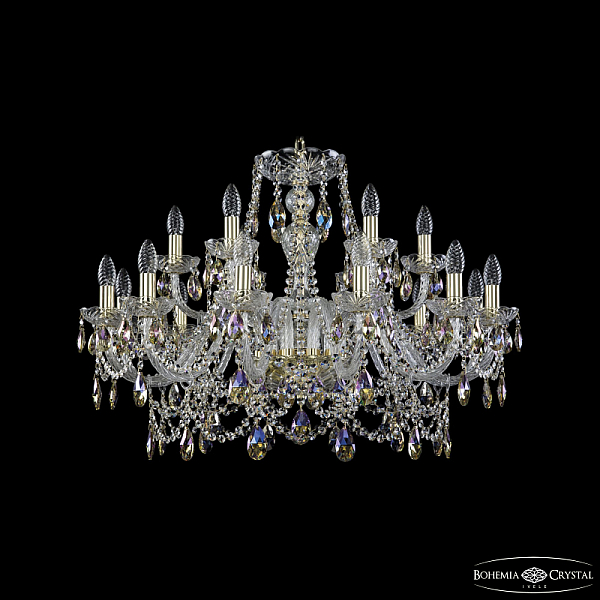 Подвесная люстра Bohemia Ivele Crystal 1411/12+6/300 G K801