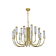 Подвесная люстра Newport 4558+4+4/C mat.gold М0071545