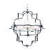 Подвесная люстра Lumina Deco Baltimore LDP 8020-4 CHR+WT