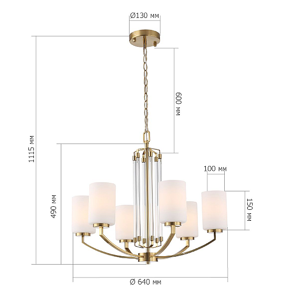 Подвесная люстра ST Luce Opalus SL1403.303.06