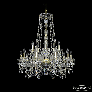 Подвесная люстра Bohemia Ivele Crystal 1411/10+5/240/h-84 G