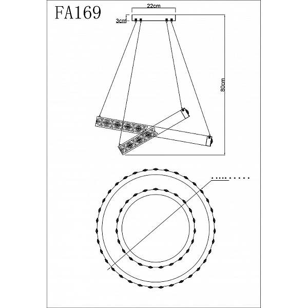 Подвесная люстра Ambrella Light FA169