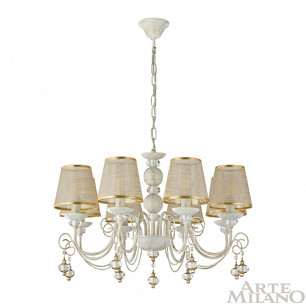 Подвесная люстра Arte Milano 347620/8 WT+G