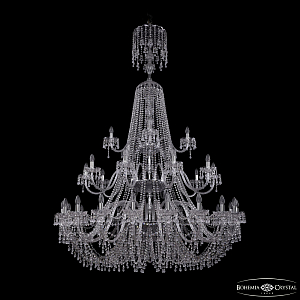 Подвесная люстра Bohemia Ivele Crystal 1410/20+10+5/530/XL-200/3d Ni V0300