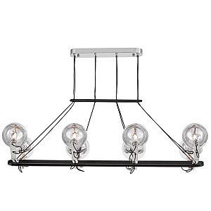 Подвесная люстра Lumina Deco LDP 9110-8-PR BK+CHR