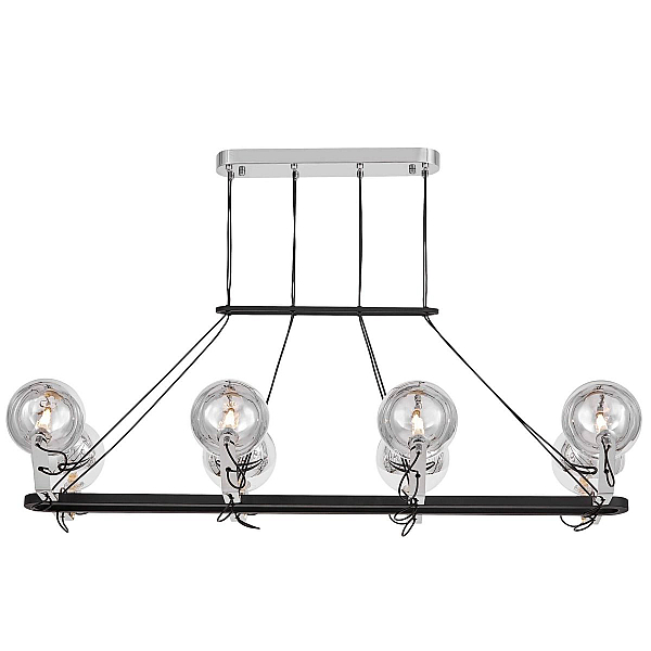 Подвесная люстра Lumina Deco LDP 9110-8-PR BK+CHR
