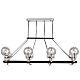Подвесная люстра Lumina Deco LDP 9110-8-PR BK+CHR