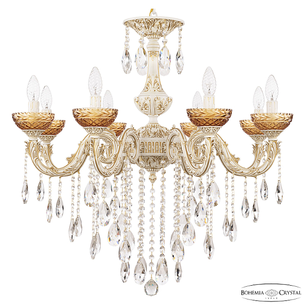 Подвесная люстра Bohemia Ivele Crystal AL79101/8/250 B WMG P Amber/M-1F