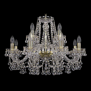 Подвесная люстра Bohemia Ivele Crystal 1409/8+4/240 G