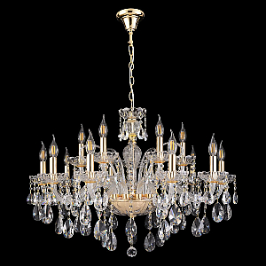 Подвесная люстра Crystal Lux MONICA SP10+5 GOLD
