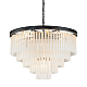 Подвесная люстра Delight Collection 1920s Odeon KR0387P-10A black/frost