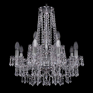 Подвесная люстра Bohemia Ivele Crystal 1403/8+4/195/h-60 Ni
