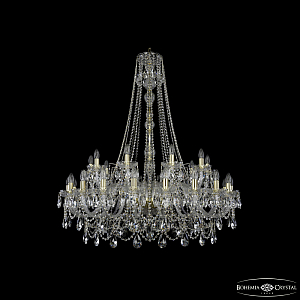 Подвесная люстра Bohemia Ivele Crystal 1411/20+10/400/h-130 G
