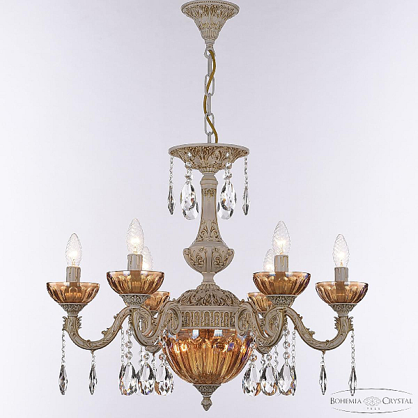Подвесная люстра Bohemia Ivele Crystal AL79101P/6/175 A WMG P Shampan/M-1H