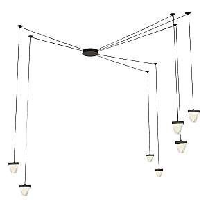 Подвесная светодиодная люстра Lussole Loft Littlerock LSP-7096