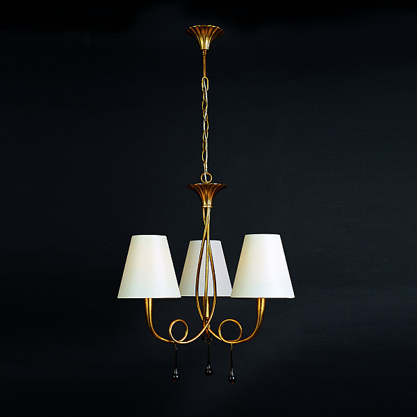 Подвесная люстра Mantra Paola Painted Gold 3542