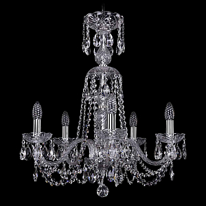 Подвесная люстра Bohemia Ivele Crystal 1402/5/195/XL-64 Ni