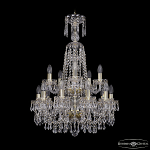 Подвесная люстра Bohemia Ivele Crystal 1403/10+5/195/XL-84/2d G