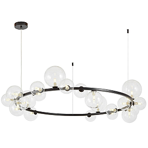 Подвесная люстра Lumina Deco LDP 7033-24 BK+CL