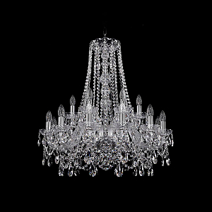 Подвесная люстра Bohemia Ivele Crystal 1411/12+6/240/h-80 Ni