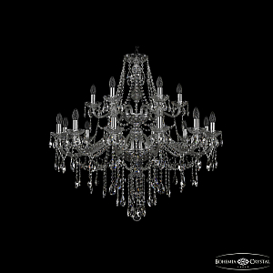 Подвесная люстра Bohemia Ivele Crystal 1415/12+6/360/2d Ni