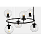 Подвесная люстра Lumina Deco Ceredo LDP 6034-6 RND BK