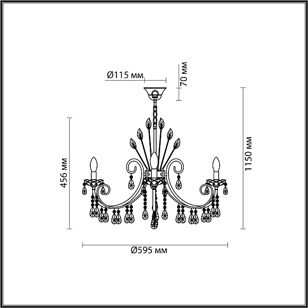 Подвесная люстра Odeon Light Hall Versia 4977/6