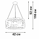 Потолочная люстра Vitaluce V5329-8/3S