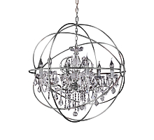 Подвесная люстра Delight Collection Foucault'S Orb 5014-D6 chrome