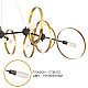 Подвесная люстра Crystal Lux Armonica SP8 Black/Brass V2