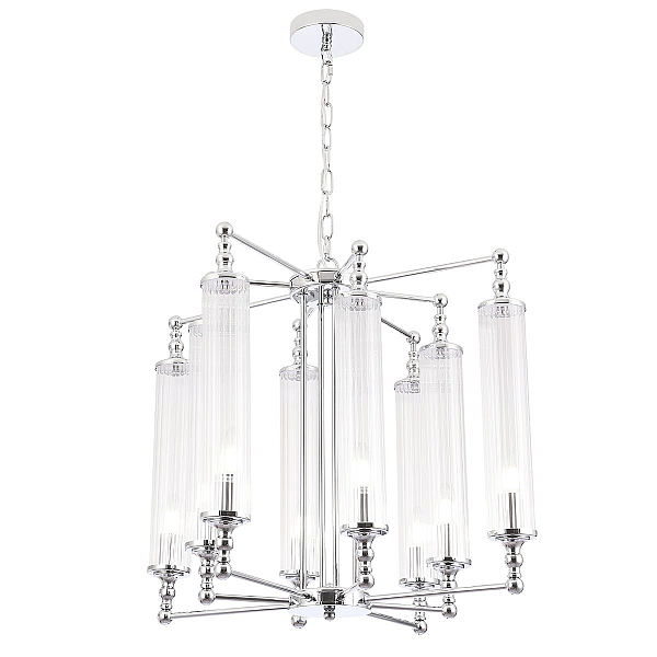 Подвесная люстра Crystal Lux Tomas SP8 D650 Chrome