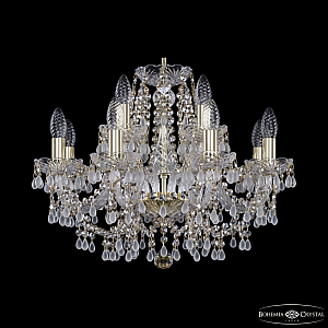 Подвесная люстра Bohemia Ivele Crystal 1410/8+4/195 G V0300 R801