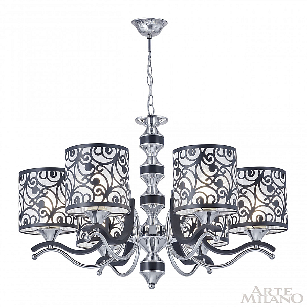 Подвесная люстра Arte Milano Florentia-4957 304957/6 Bk/Ni