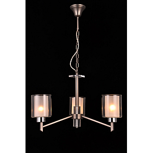 Подвесная люстра Natali Kovaltseva DOUBLE 81049-3C ANTIQUE SILVER