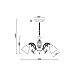 Подвесная люстра Myfar Maryse MR2721-5CP