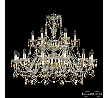 Подвесная люстра Bohemia Ivele Crystal 1411/12+6/360/2d G K721