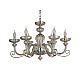 Подвесная люстра Newport 8626/C chrome cognac М0071597