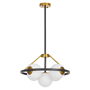 Подвесная люстра Lumina Deco Donzano LDP 8034-5 BK+WT