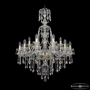 Подвесная люстра Bohemia Ivele Crystal 1415/12+6/300/XL-108 G