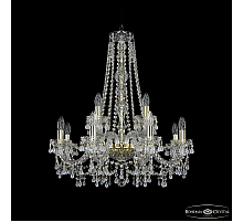 Подвесная люстра Bohemia Ivele Crystal 1410/8+4/240/h-74 G V0300