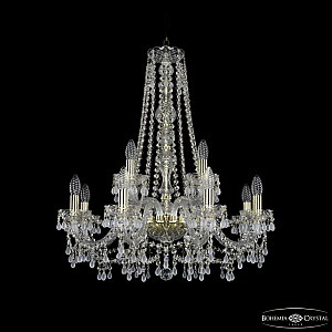 Подвесная люстра Bohemia Ivele Crystal 1410/8+4/240/h-74 G V0300