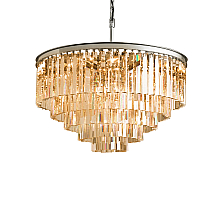 Подвесная люстра Delight Collection 1920s Odeon KR0387P-10A chrome/amber