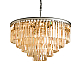 Подвесная люстра Delight Collection 1920s Odeon KR0387P-10A chrome/amber