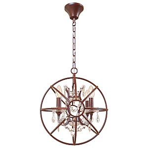 Подвесная люстра LOFT IT Foucaults orb crystal Loft1897/4