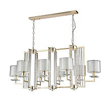 Подвесная люстра Crystal Lux Nicolas NICOLAS SP8 L1000 GOLD/WHITE