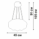 Подвесная люстра Vitaluce V2112DT-0/1S
